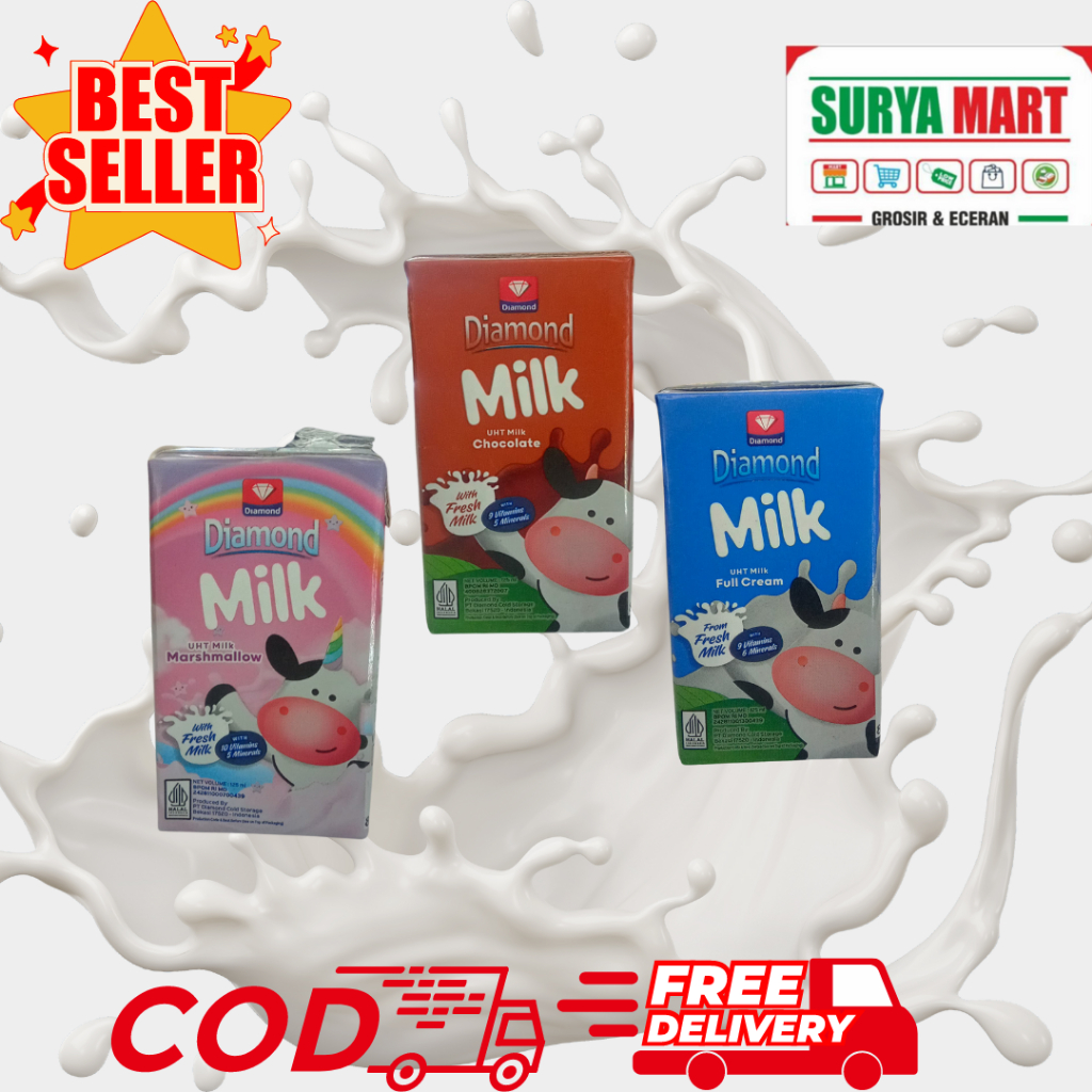 

Diamond Milk Susu UHT 125ml - Super Murah di Surya Official Store