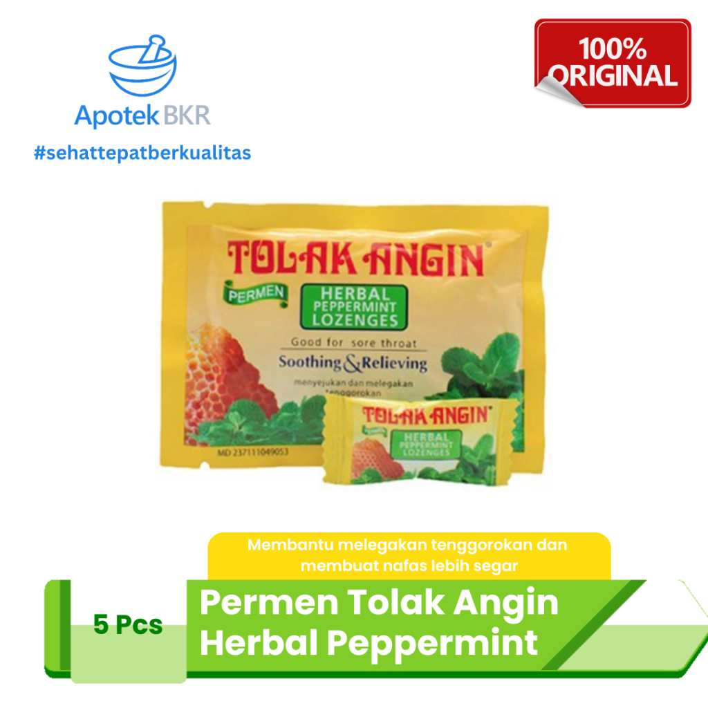 

Permen Tolak Angin Lozenges Sachet Isi 5pcs