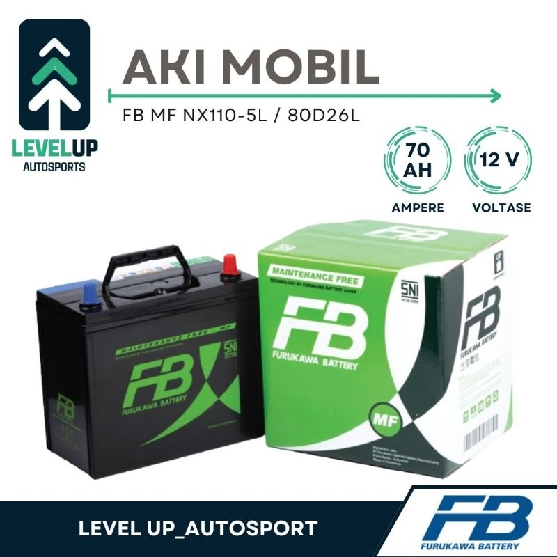 Aki Mobil FB MF NX110-5L / 80D26L Aki Kering