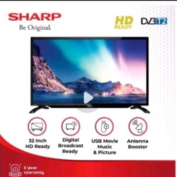 SHARP 2T-C32 DD1i AQUOS TV DIGITAL SUPPORT DVB-T-2.