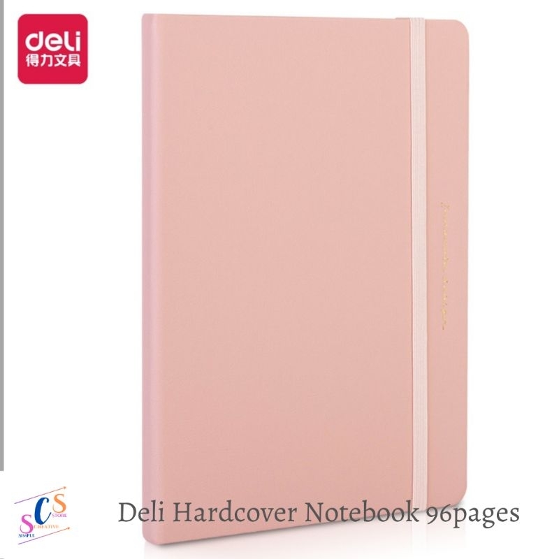 

DELI LEATHER HARD COVER NOTEBOOK A5/ BUKU CATATAN JURNAL A5 WARNA PASTEL 96 LEMBAR 22295