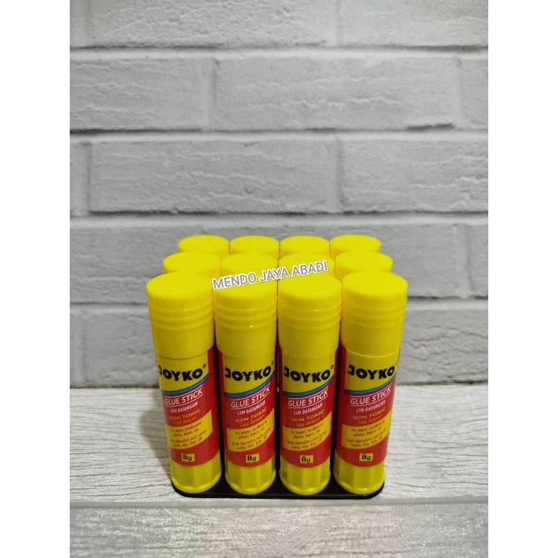 

( 12pcs/1pak) lem glue stik jayko 8 gr / lem stik jayko lem kertas