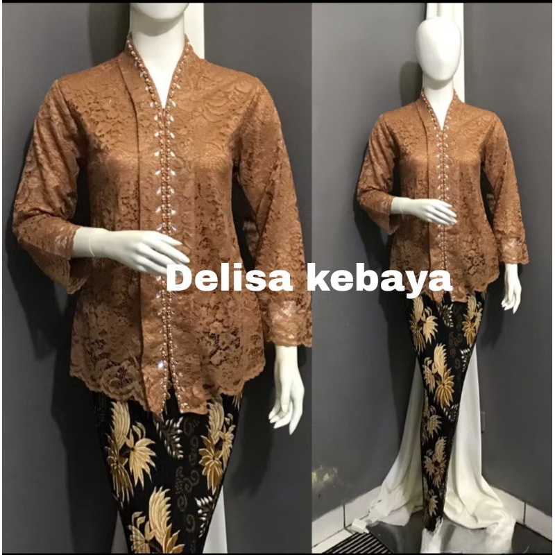 Kebaya Modern Remaja / Model Busui / Bahan Brukat premium / Kebaya Payet / Kebaya kekinian