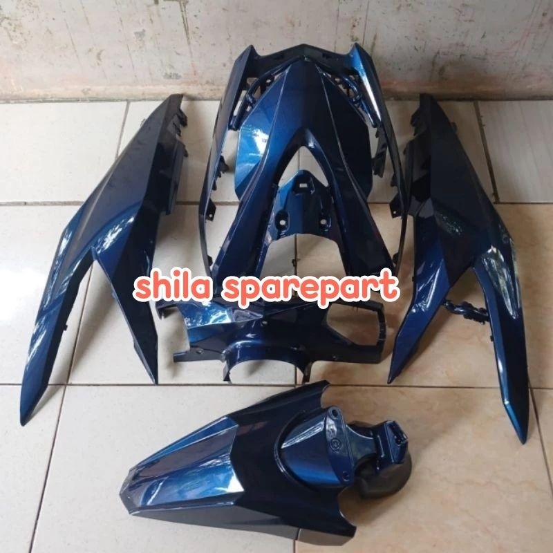 Cover Full body halus Honda Beat Deluxe 2020 - 2023 Moonlight blue