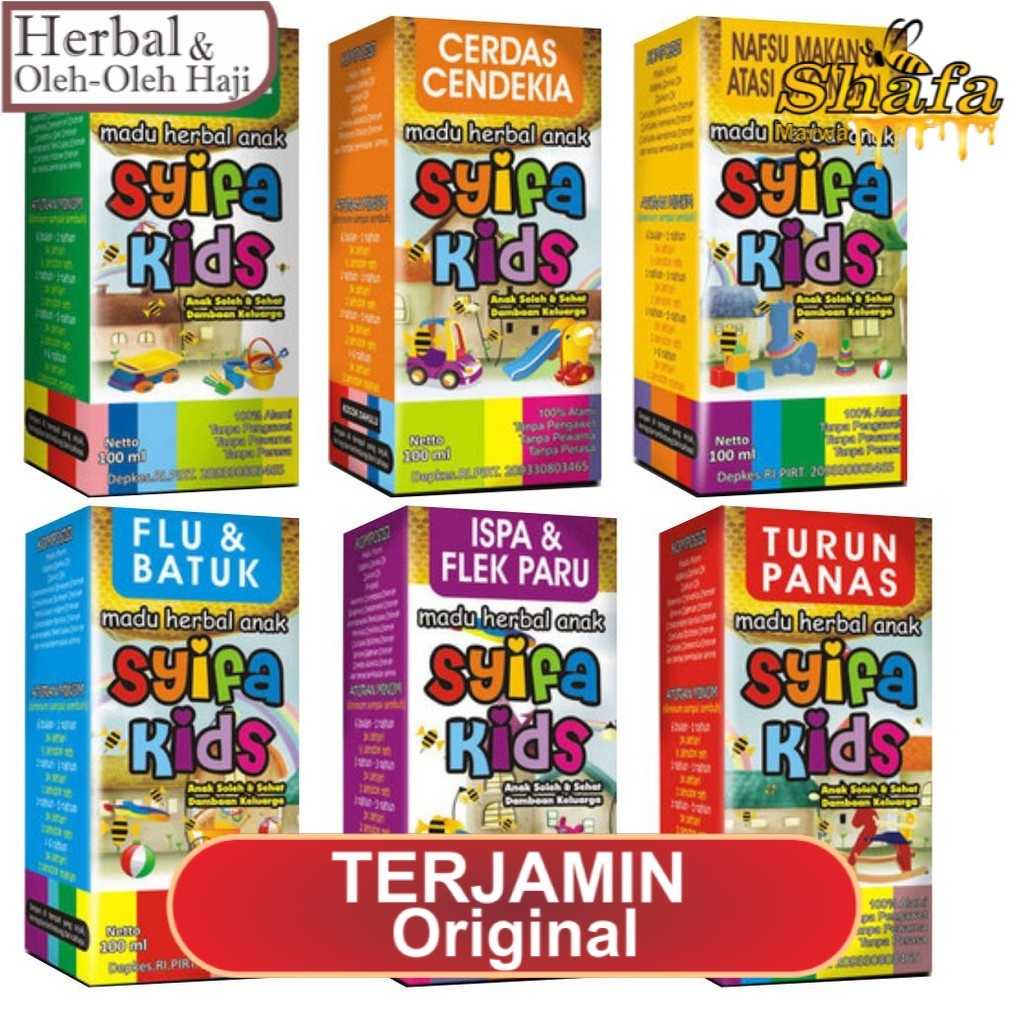 

Syifa Kids All Varian Madu Anak Syifakids Fluba Sembelit Isplek Lergital Nafsu Makan Limandel