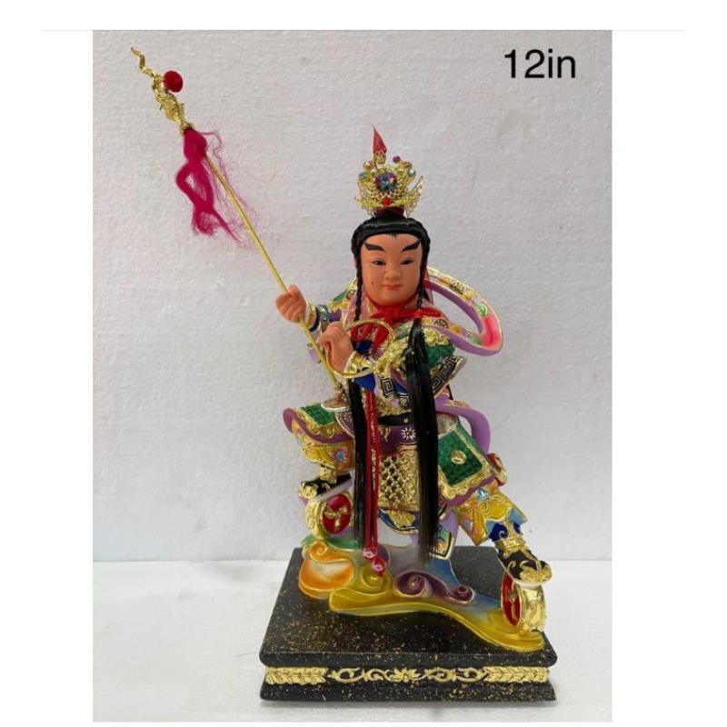 patung dewa naca/ nacha / locia - kayu taiwan - 12inch