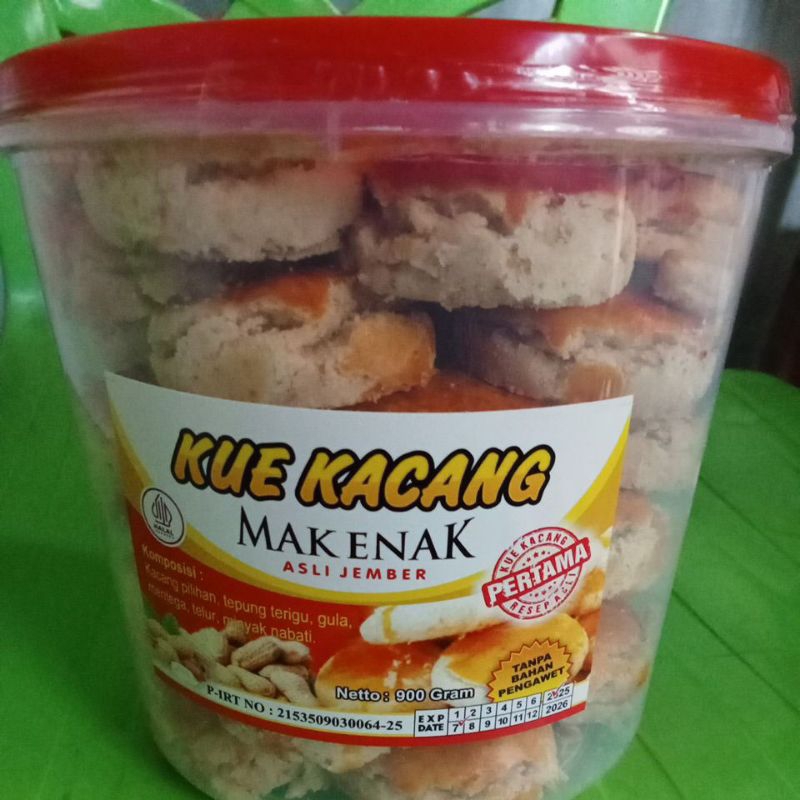 

kue kacang Mak Enak ORI 900 gr Rp 30.000