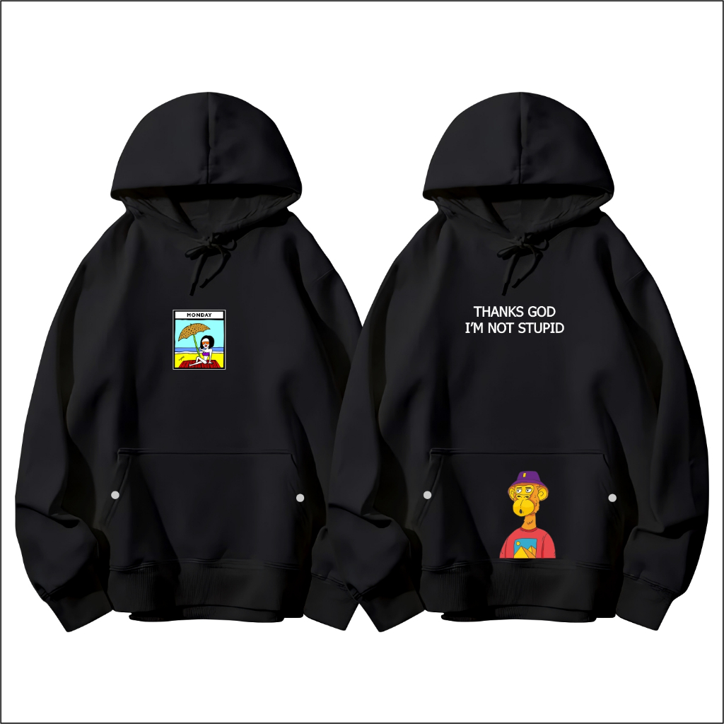 Jaket Sweater Hoodie Sweater Jumper Kupluk  Pria Wanita Unisex Dewasa