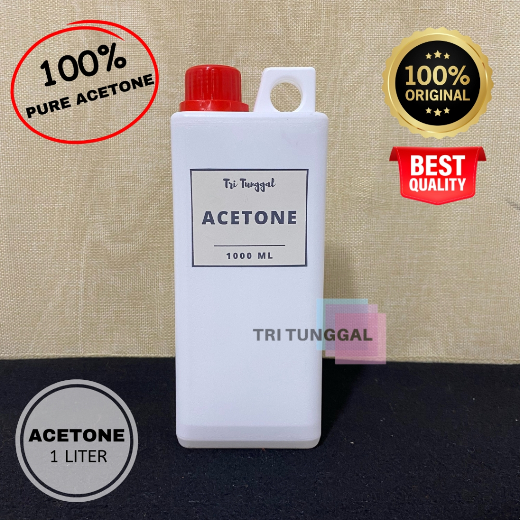 ACETONE Liquid 1 LITER Cairan ASETON Pembersih Cat Kuku Tinta Menghilangkan Kutek Pelunak Resin Nail
