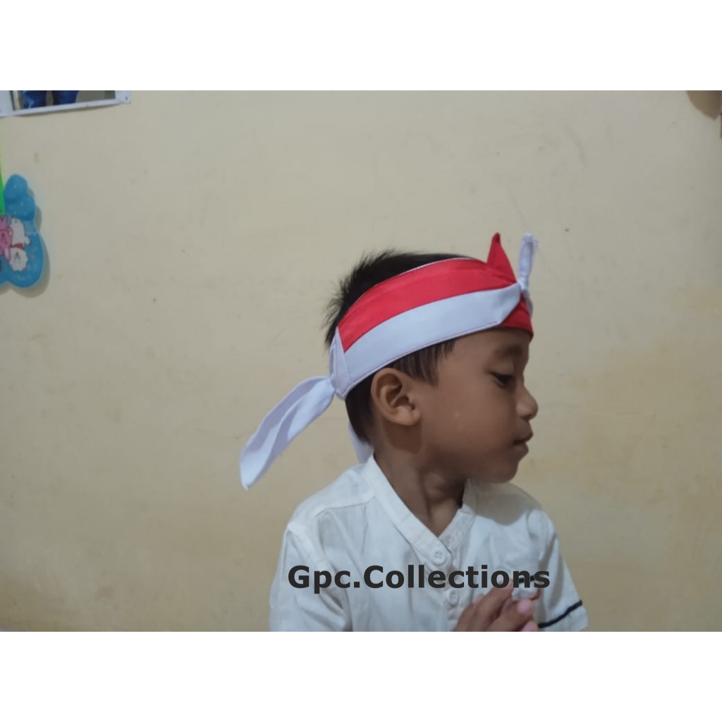 Blangkon Merah Putih Anak-Anak - Ikat Kepala Merah Putih Anak