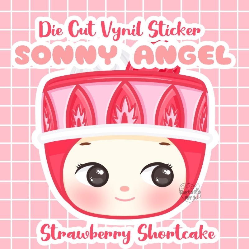 

|| Die Cut Vynil Sticker || SONNY ANGEL || Strawberry Shortcake from Sweets Series ||