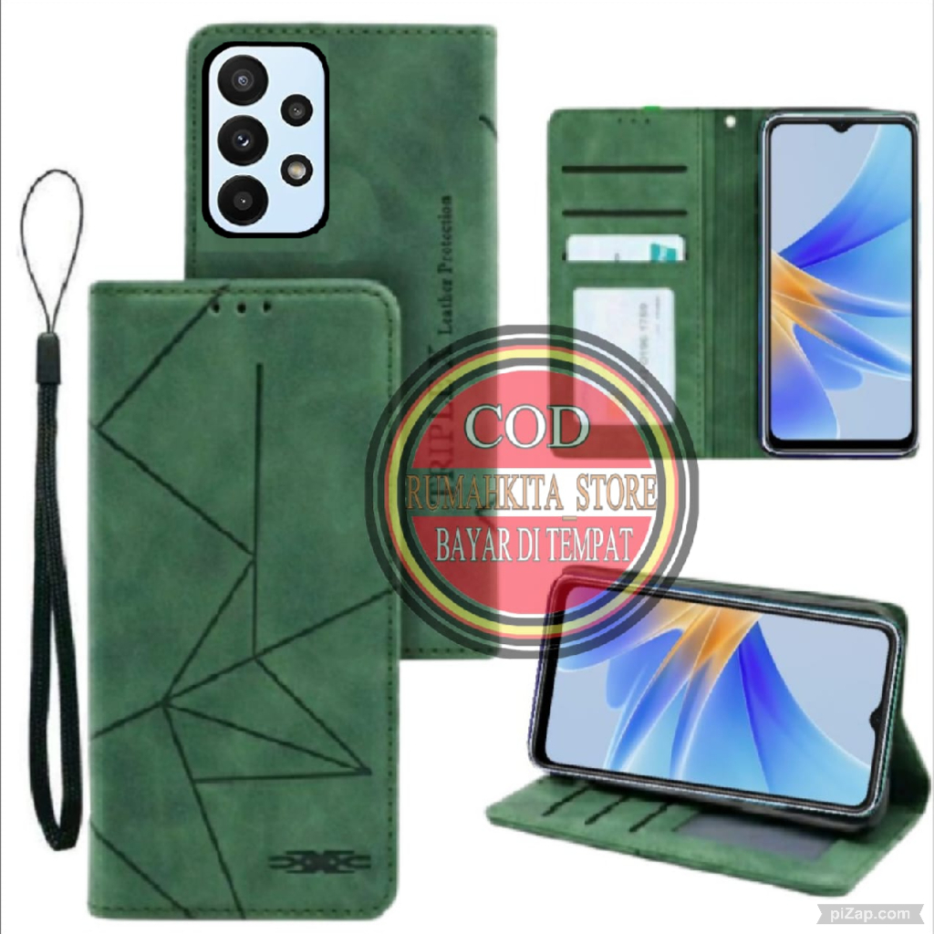 CASE HP SAMSUNG A32 4G MOTIF MAXNET CASE KULIT - CASING DOMPET-FLIP COVER LEATHER-SARUNG HP