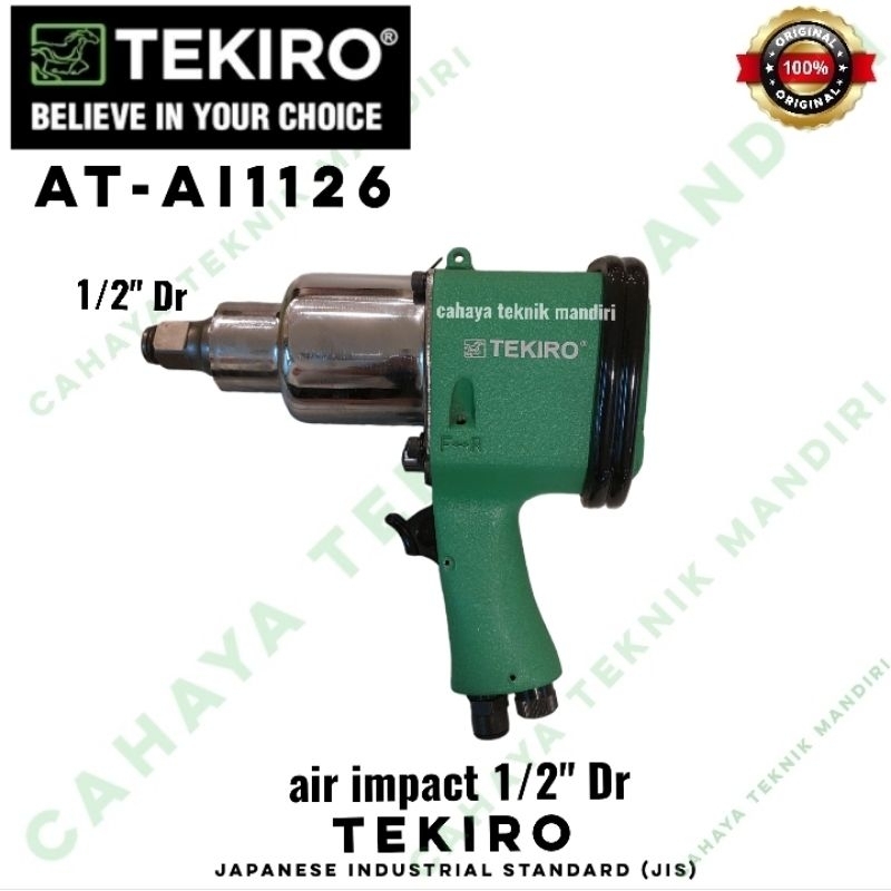 Alat impek buka / pasang baut tenaga angin TEKIRO AT-AI1126 air impact 1/2" Dr