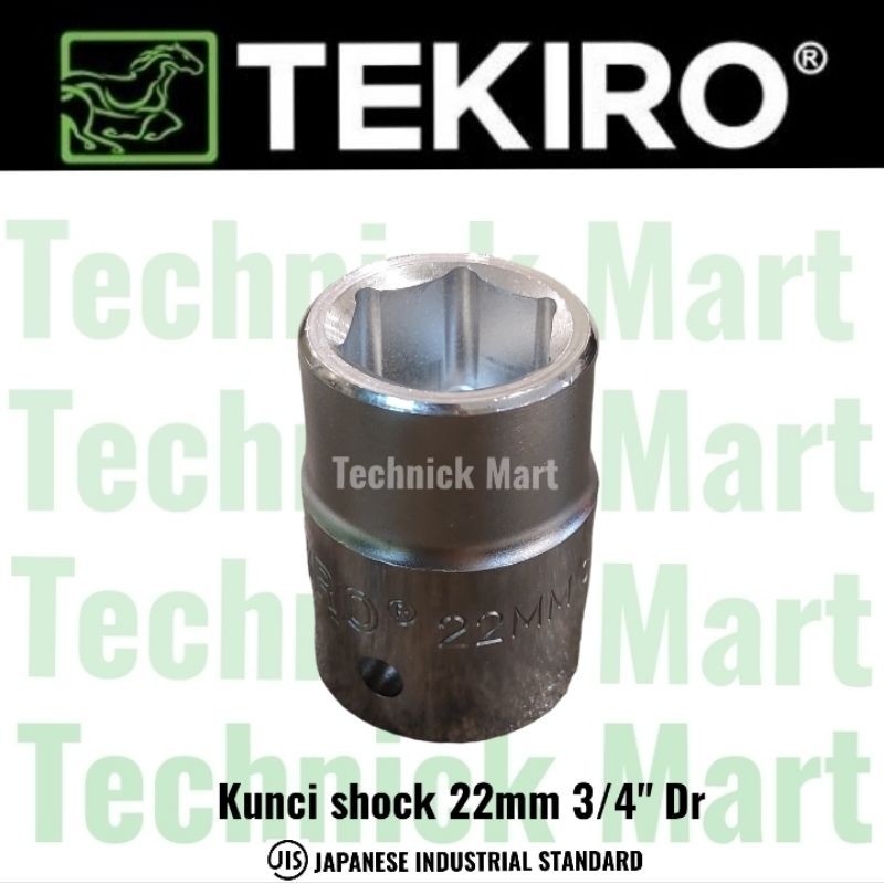 TEKIRO mata kunci shock 22 mm 3/4" Dr