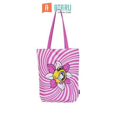 Terbagus Ataru Tote Bag Swirl Muklay Quinny  Pink Tas Bahu Stylish Totebag Serbaguna Multifunctional