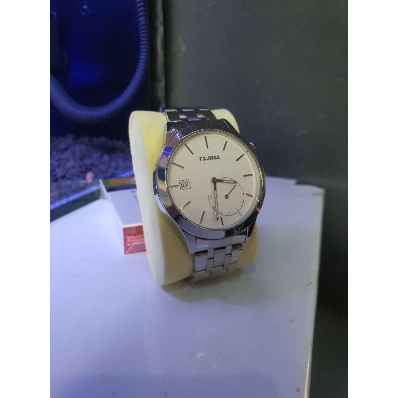 JAM TANGAN PRIA rantai setenleis merek TAJIMA KEREN