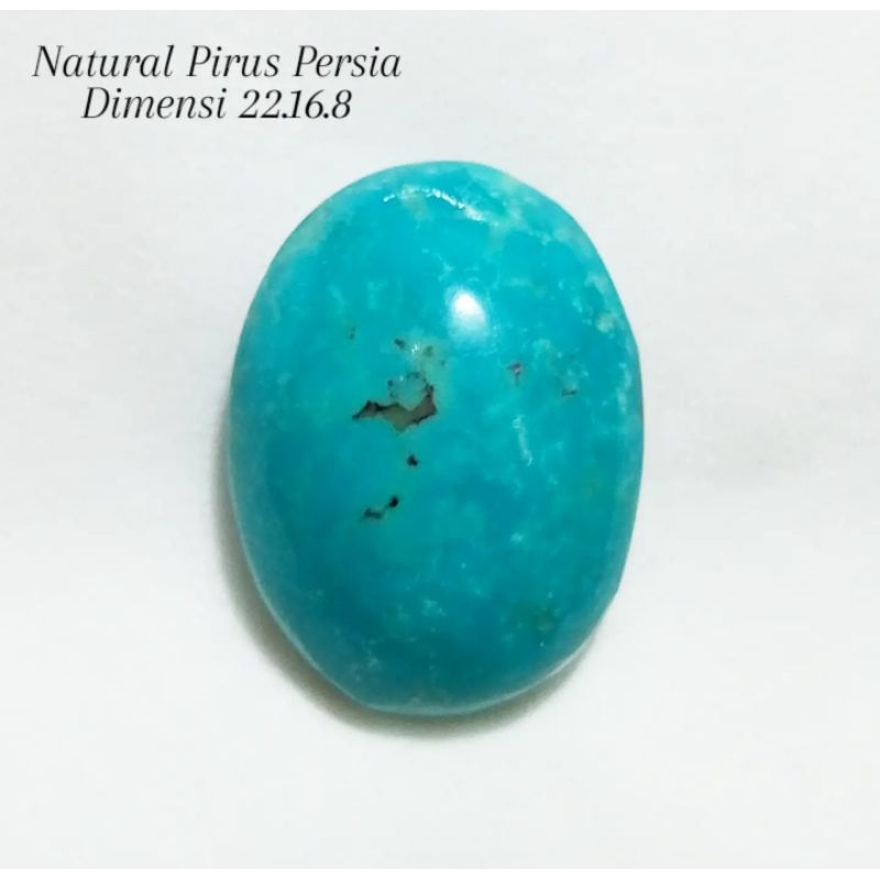 Natural Pirus Persia Biru Semi Polos Apik