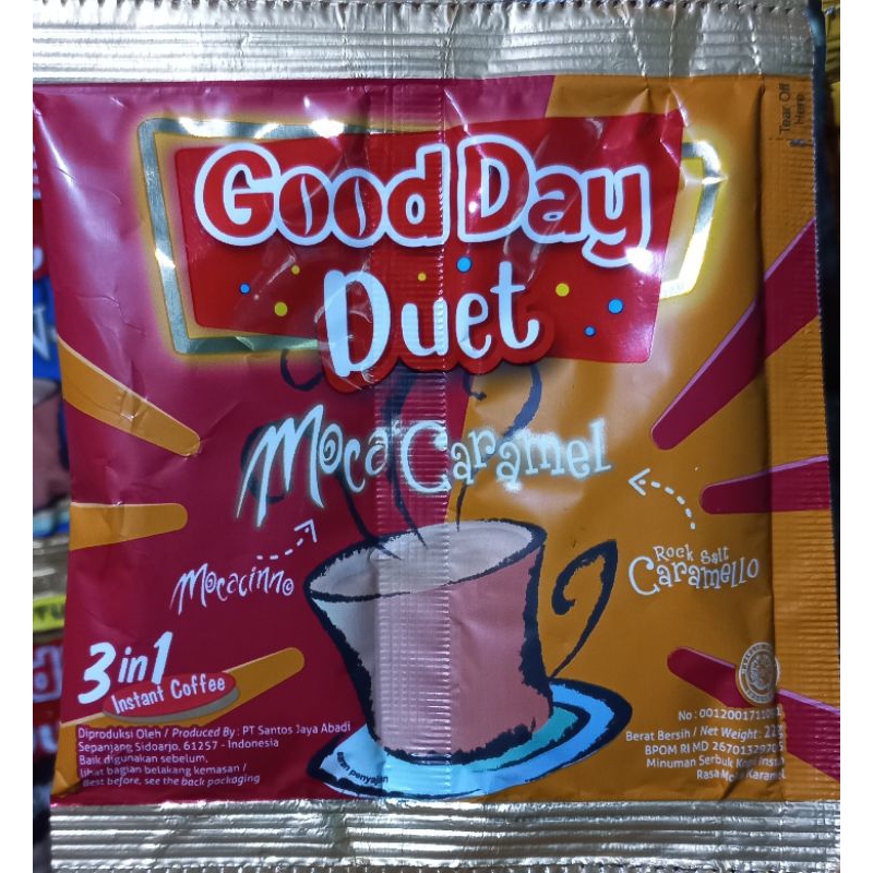 

Good day Duet 1 Renceng Isi 10 Sachet @22g