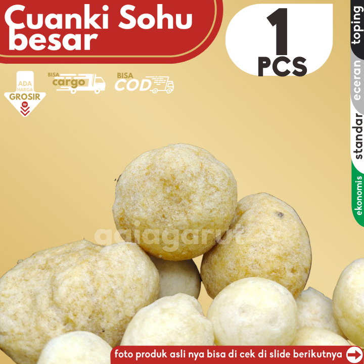 

Cuanki SOHU BESAR (Cuanki Bulat Kering) isi 1pcs by GG (Bisa COD/Grosir/Kargo)