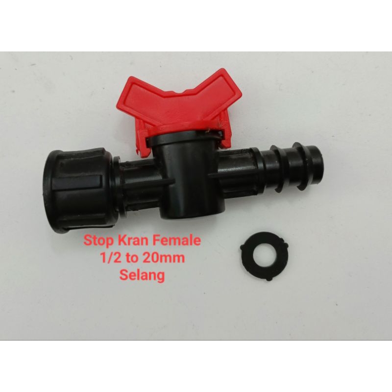 STOP KRAN FEMALE 1/2 TO 20MM Check Valve 1/2 inch 20mm Drat Dalam Stop Kran 1/2 Inch 20mm
