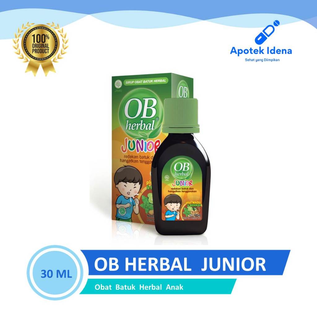 OB HERBAL JUNIOR 30 ML SIRUP OBAT BATUK HERBAL ANAK
