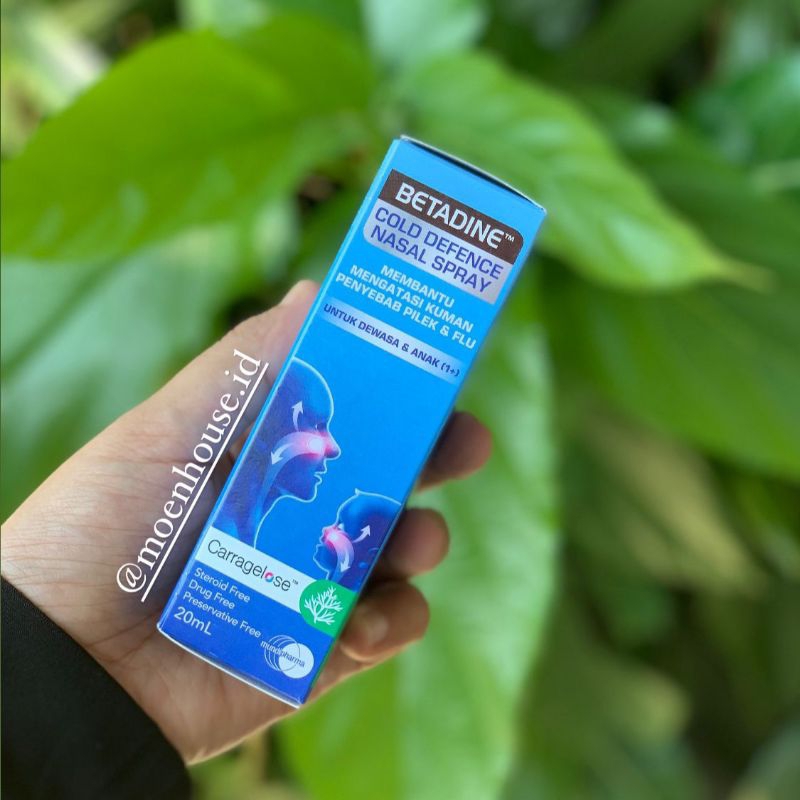 Betadine Nasal Spray Cold Defence 20ml untuk Dewasa dan Anak