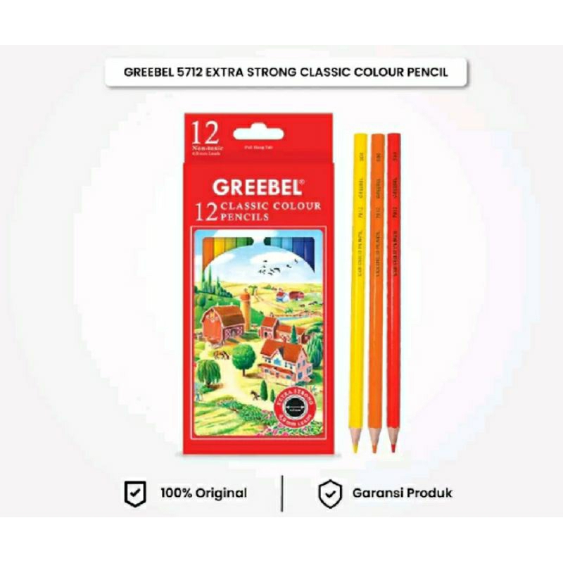 

PENSIL WARNA GREEBEL 12 & 24