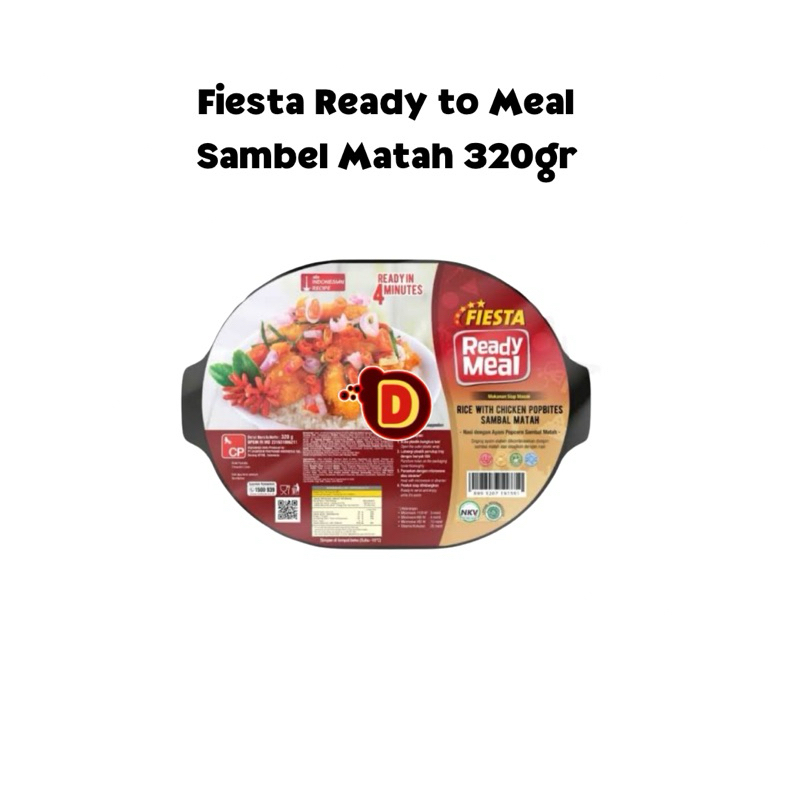 

Fiesta ready to meal RTM Ayam Sambel matah 320gr | langsung makan | siap saji |nasi dan lauk instan