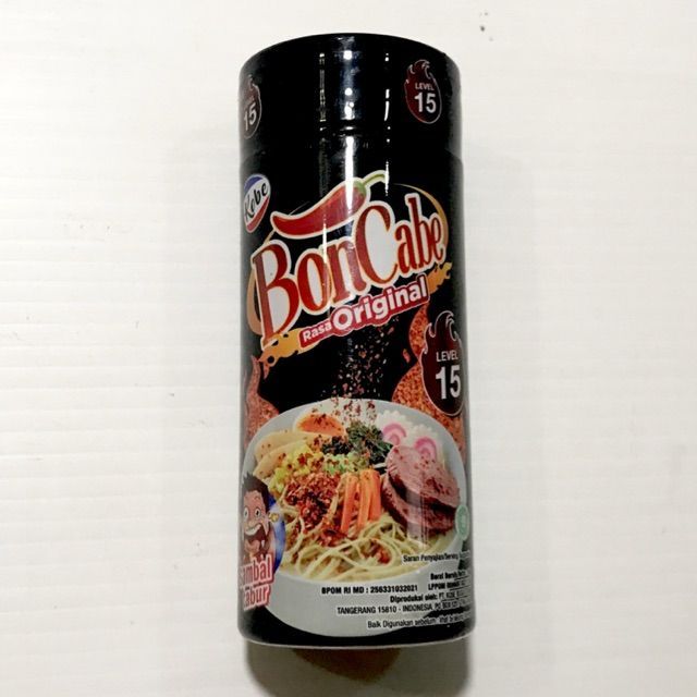 

BUBUK CABAI TABUR BONCABE LEVEL 15 45GR