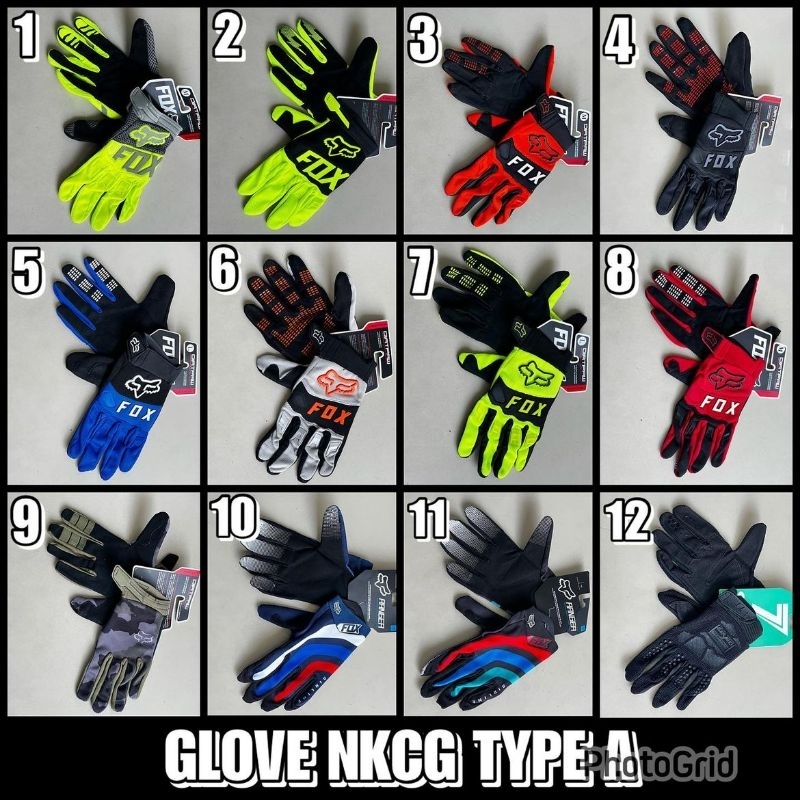 glove sarung tangan fox import original