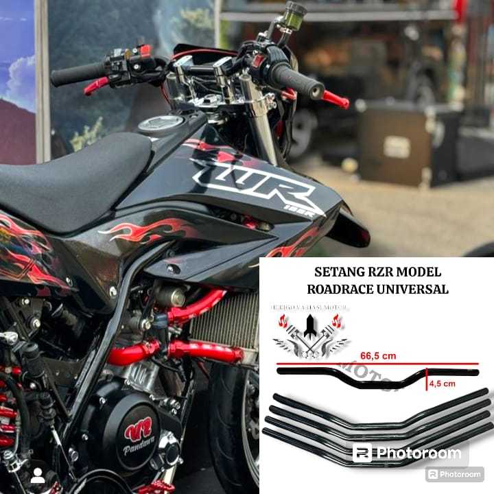 SETANG STANG RZR UNIVERSAL PNP YAMAHA WR 155 CRF 150 KLX DTRACKER STANG RZR NON RAISER PNP SUPERMOTO
