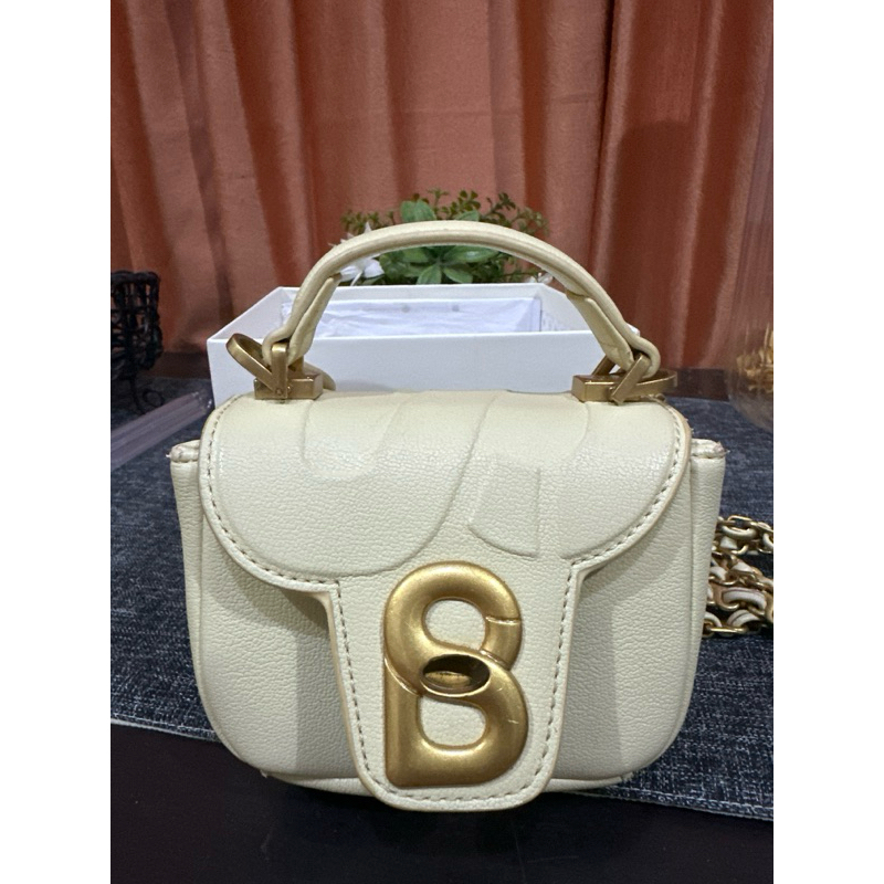 Alma flap bag micro - butter micro