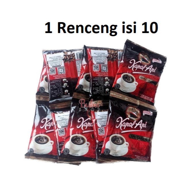 

KAPAL API SPESIAL MIX 1 Renteng (10 x 23 gr) Minuman serbuk instant Biji kopi pilihan