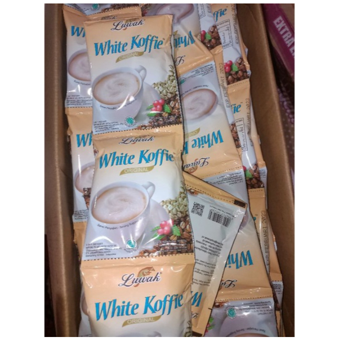 

Luwak White Koffie Renceng 10 sachet x 20gr KOPI HITAM | Bakul Nice