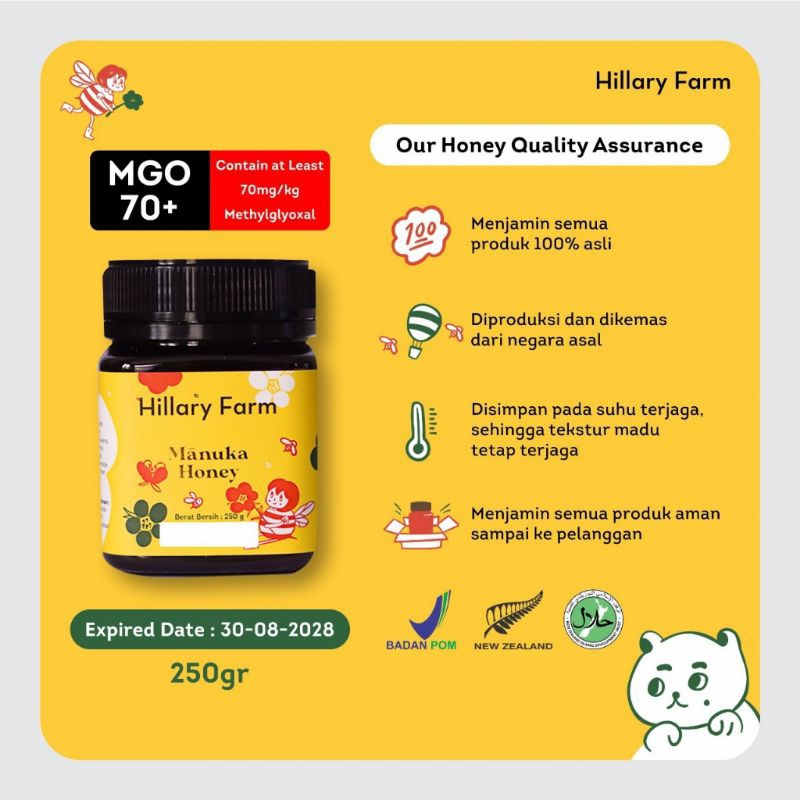 

Hillary Farm - Manuka Honey 250g & 500g | Madu Alami
