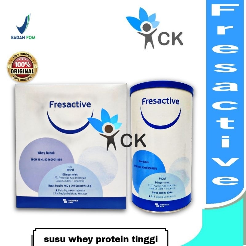 

FRESUBIN FRESACTIVE - kaleng 300 GR / sachet 460 GR susu whey protein