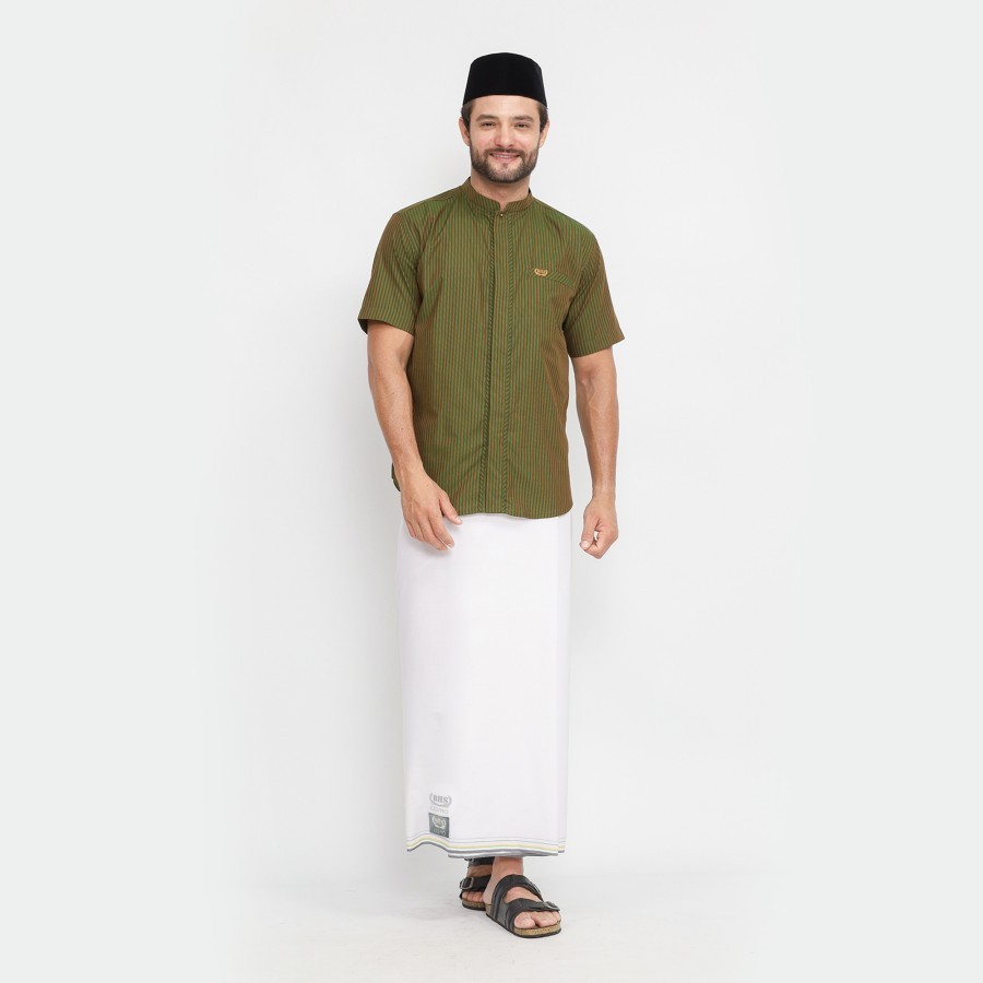 Sarung BHS Cosmo Silver Warna Putih Polos