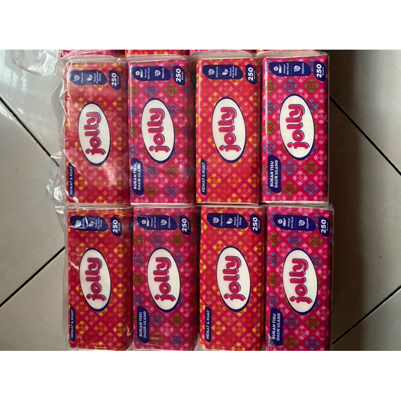 TISU JOLLY 250 SHEET / TISU MURAH / TISSUE GROSIR / TISSUE MURAH ( 6 pcs ) BEST SELLER