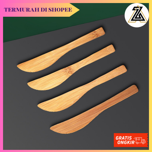 PISAU SELAI PENGOLES ROTI / PISAU KAYU SELAI OLES MENTEGA BUTTER CREAM /  PISAU OLES KAYU SERBAGUNA