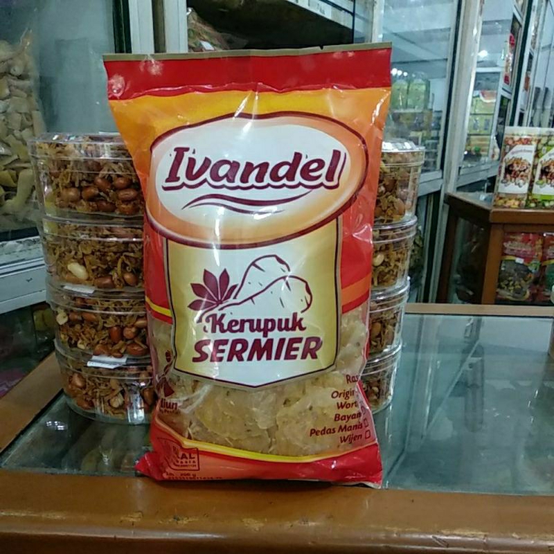 

kerupuk krupuk sermier Ivandel (mentah)