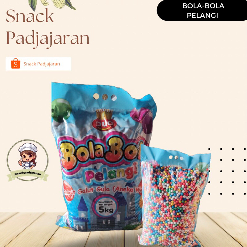 

Biskuit Bola bola pelangi 5 KG