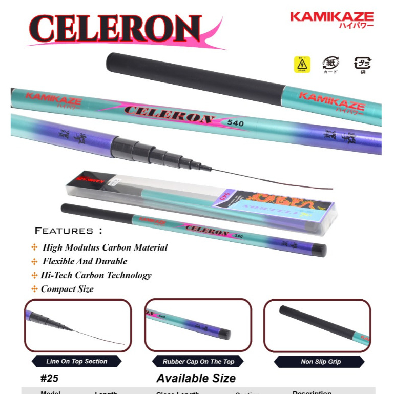 Joran Tegek Kamikaze Celeron 360 450 540 630 720 Cm