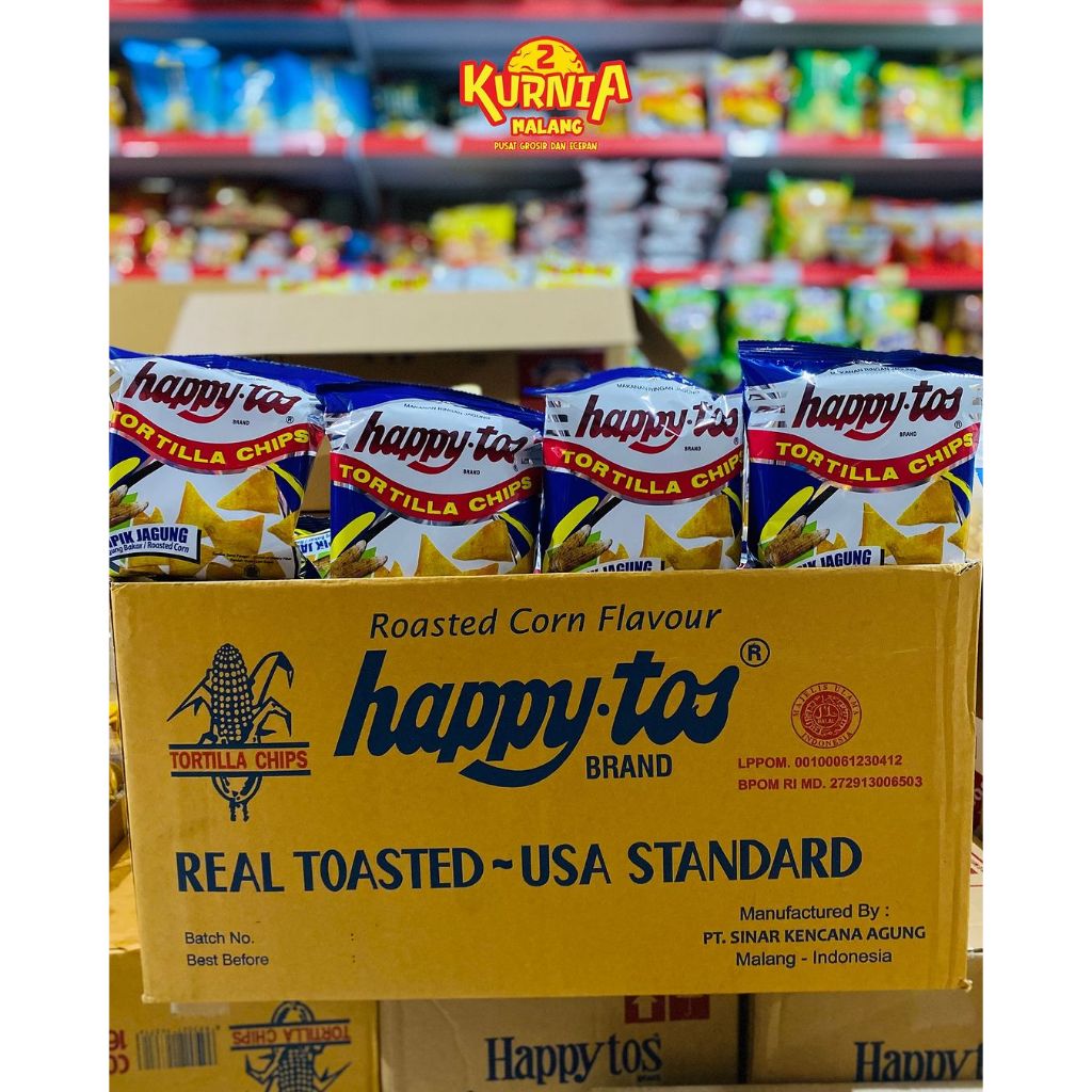 

HAPPYTOS TORTILA CORN CHIPS 55 GRAM
