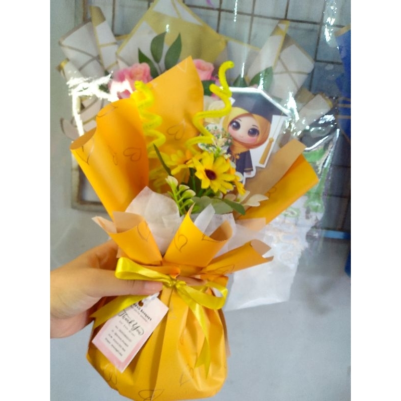 

( HANYA MELAYANI PENGIRIMAN INSTANS ) BUKET MINI COKLAT/TOPPER/BUNGA | BUKET WISUDA/ULANG TAHUN/HADIAH - @ANEESAGIFT.IDEA