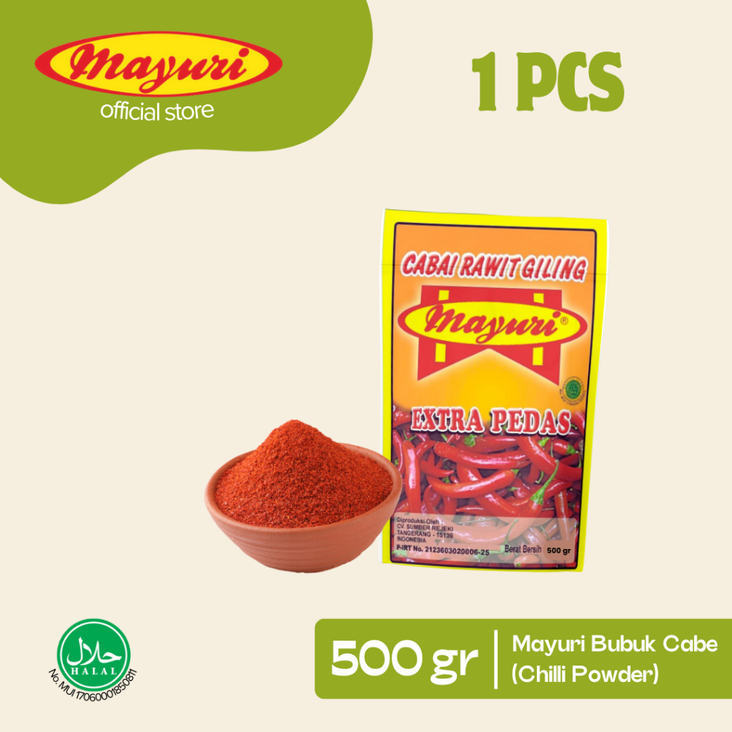 

CABE BUBUK EXTRA PEDAS | MAYURI | 500 Gr (1 PCS)