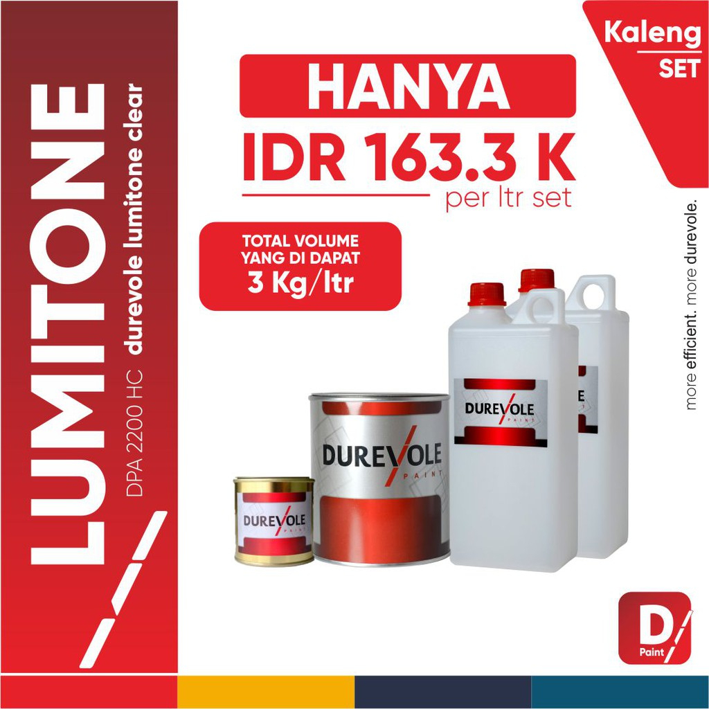 

DPA 2200 DUREVOLE PU LUMITONE LUMI SINGLE COLOR KALENG(800 GR)