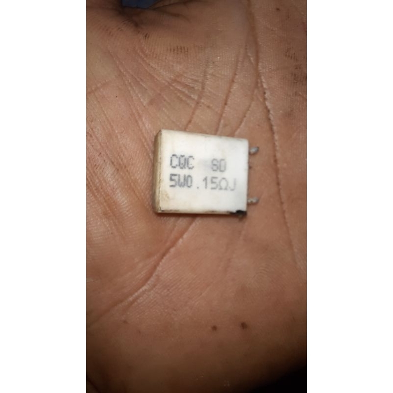 10 biji Resistor kapur 0,15ohm/5watt