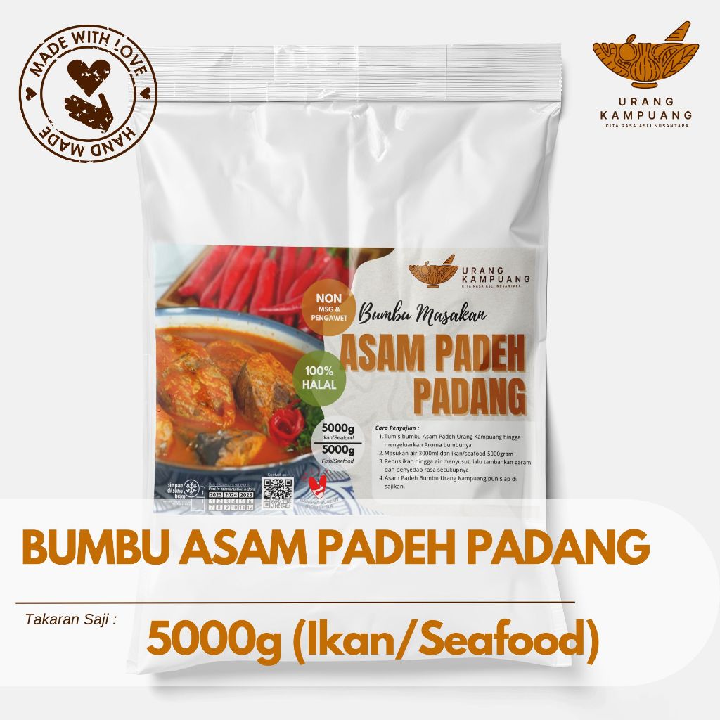 

URANG KAMPUANG BUMBU ASAM PADEH PADANG UNTUK 5KG IKAN