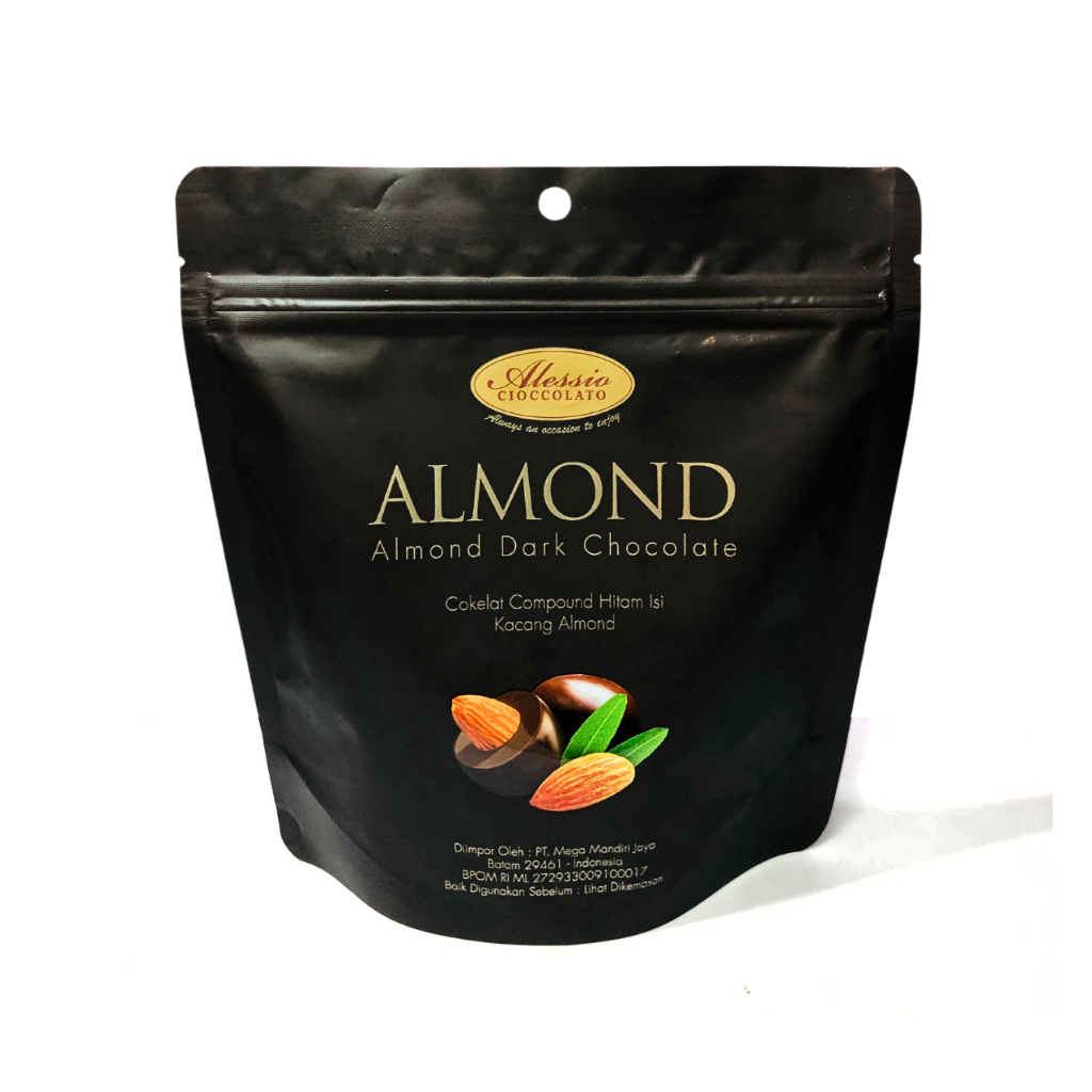 

[ COD ] Alessio Cioccolato Tiramisu Dark Almond & White Almond 180g | Coklat Alessio