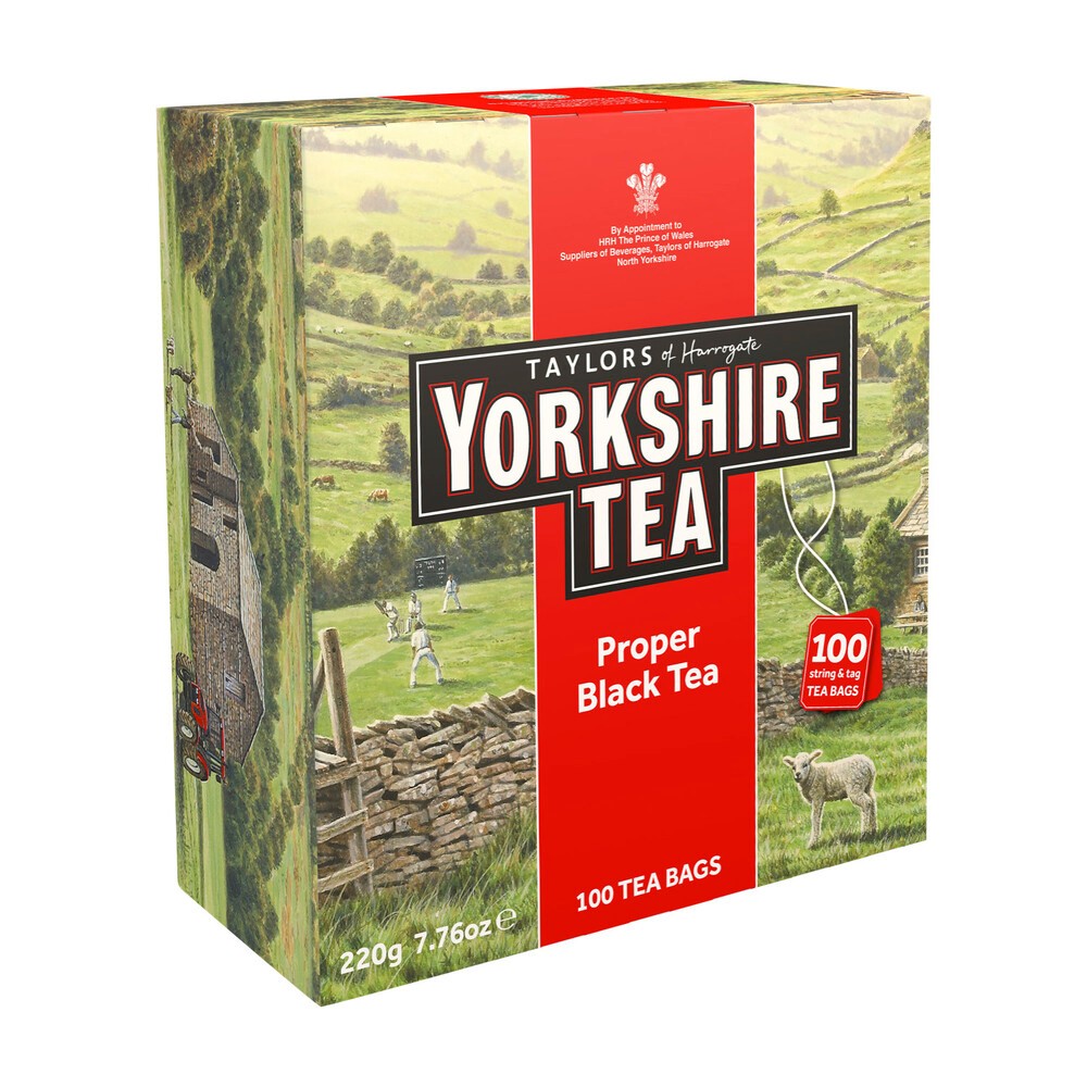 

Taylors of Harrogate Yorkshire Black Tea Bags 100 pack | 220g Australia